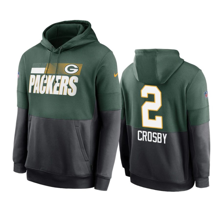 packers mason crosby green sideline impact lockup hoodie