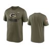 packers olive 2021 salute to service legend performance t shirt