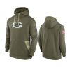 packers olive 2022 salute to service therma hoodie