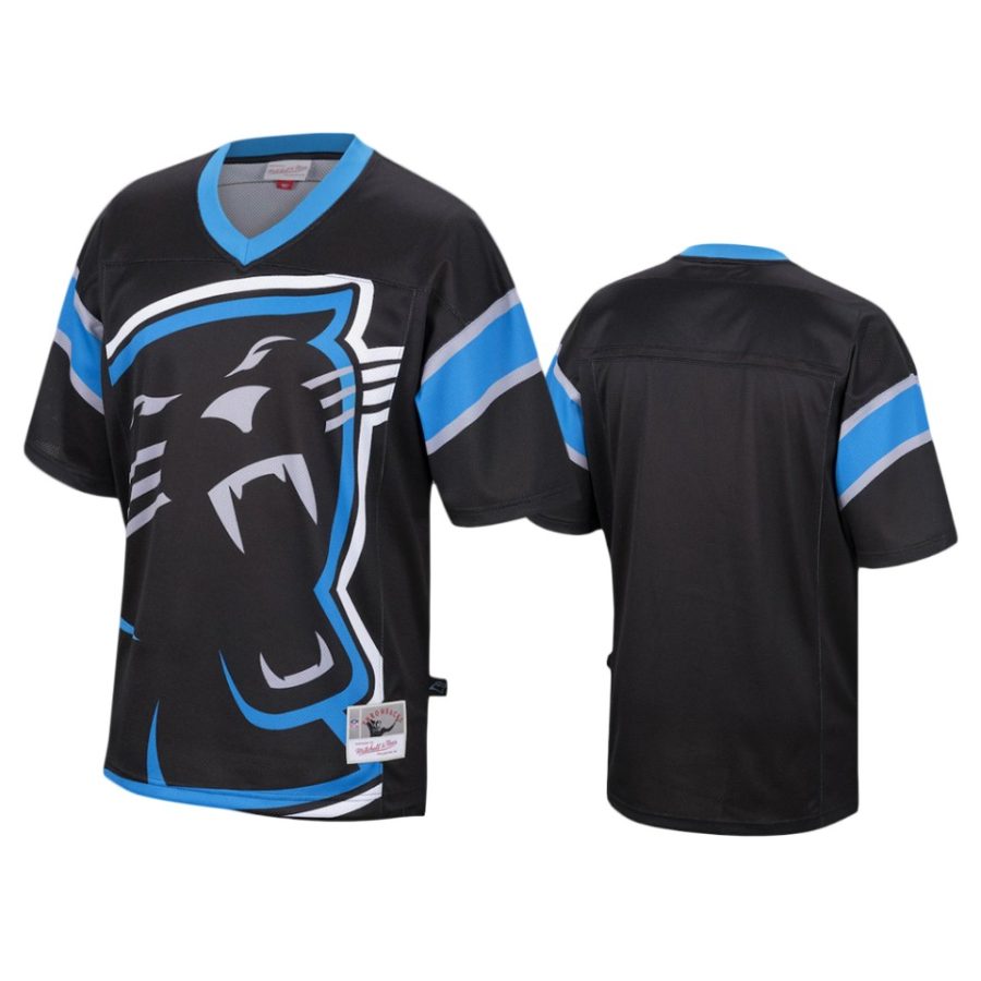 panthers black big face t shirt