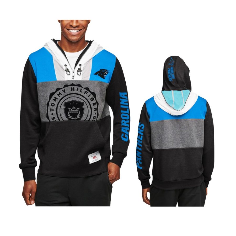 panthers black charcoal pinnacle hoodie