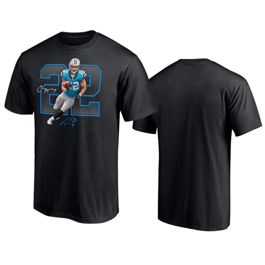 panthers christian mccaffrey player graphic black powerhouse t shirt 0a