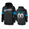panthers custom black sideline team logo 100th season hoodie