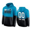 panthers custom blue black sideline impact lockup hoodie