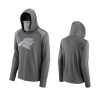 panthers gray rally on transitional face covering hoodie