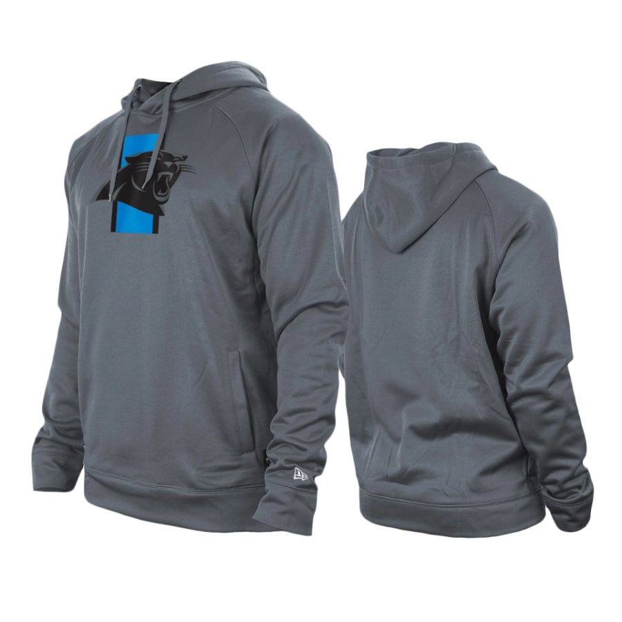 panthers gray training camp raglan hoodie