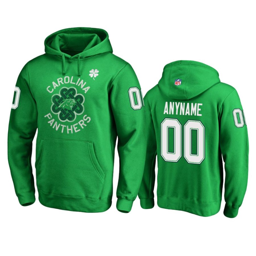 panthers kelly green custom st. patricks day hoodie