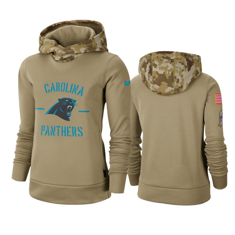 panthers khaki 2019 salute to service pullover hoodie