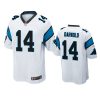 panthers sam darnold white game jersey