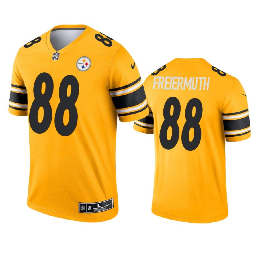 pat freiermuth steelers 2021 inverted legend gold jersey