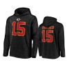 patrick mahomes chiefs black streak fleece pullover hoodie