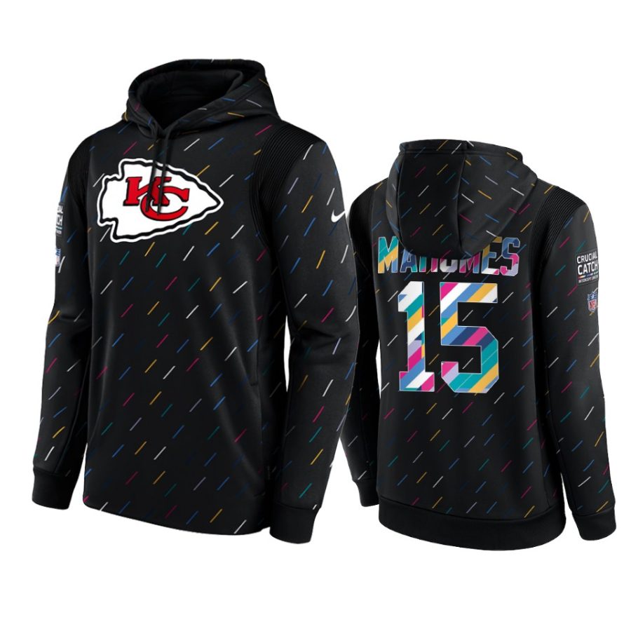 patrick mahomes chiefs charcoal 2021 nfl crucial catch hoodie