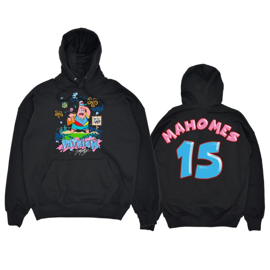 patrick mahomes pongebob king saladeen black patrick hoodie