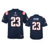 patriots 23 patrick chung youth navy color rush jersey