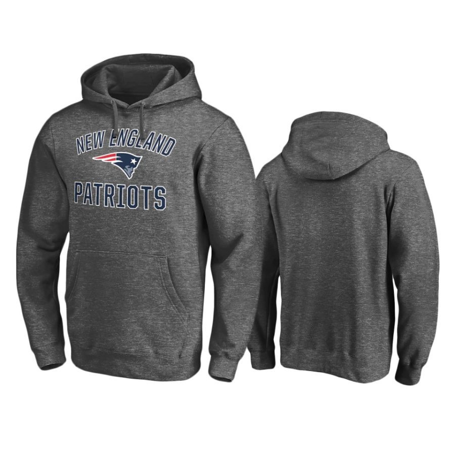 patriots charcoal victory arch pullover hoodie