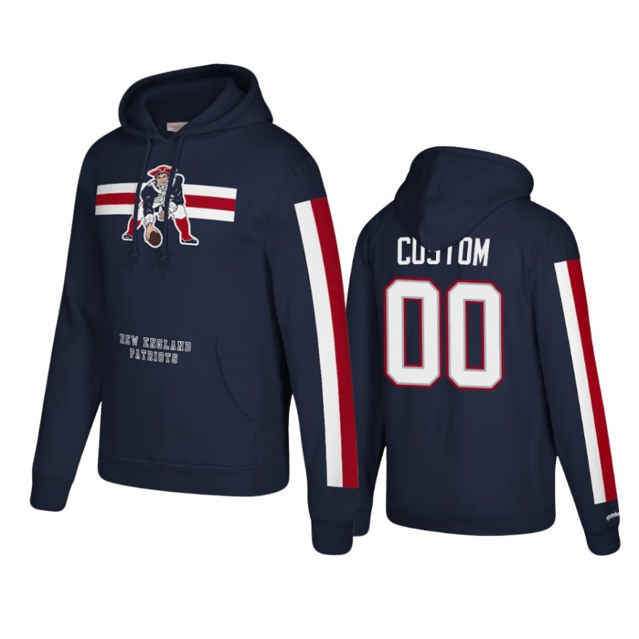 patriots custom royal historic logo hoodie