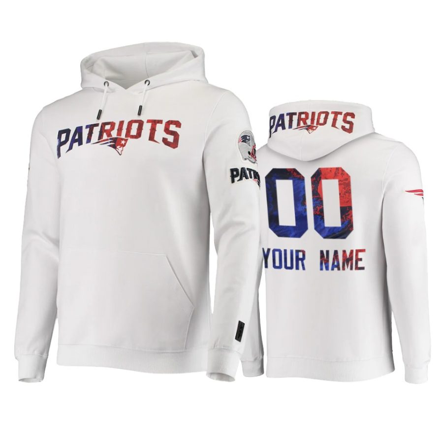 patriots custom white americana hoodie