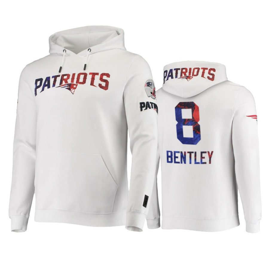 patriots jawhaun bentley white americana hoodie