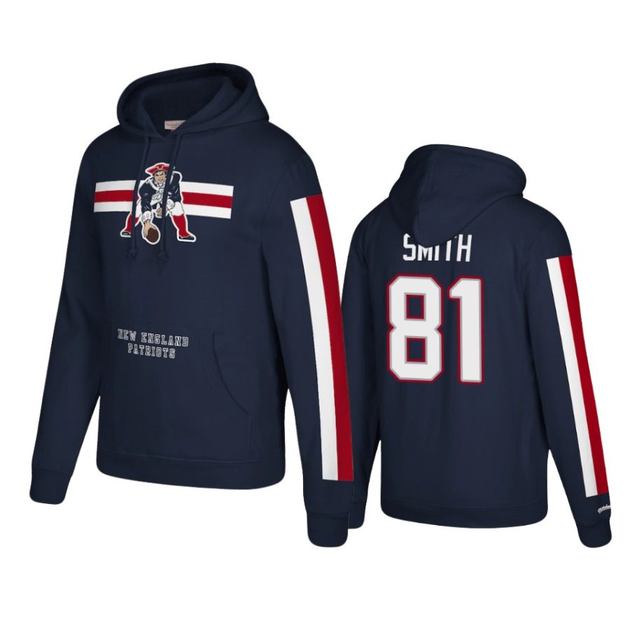 patriots jonnu smith royal historic logo hoodie