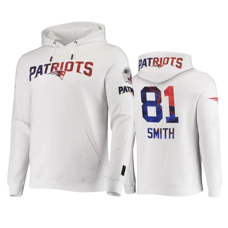 patriots jonnu smith white americana hoodie