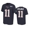 patriots julian edelman navy player pride 100th season tee