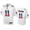 patriots julian edelman white fade fashion jersey