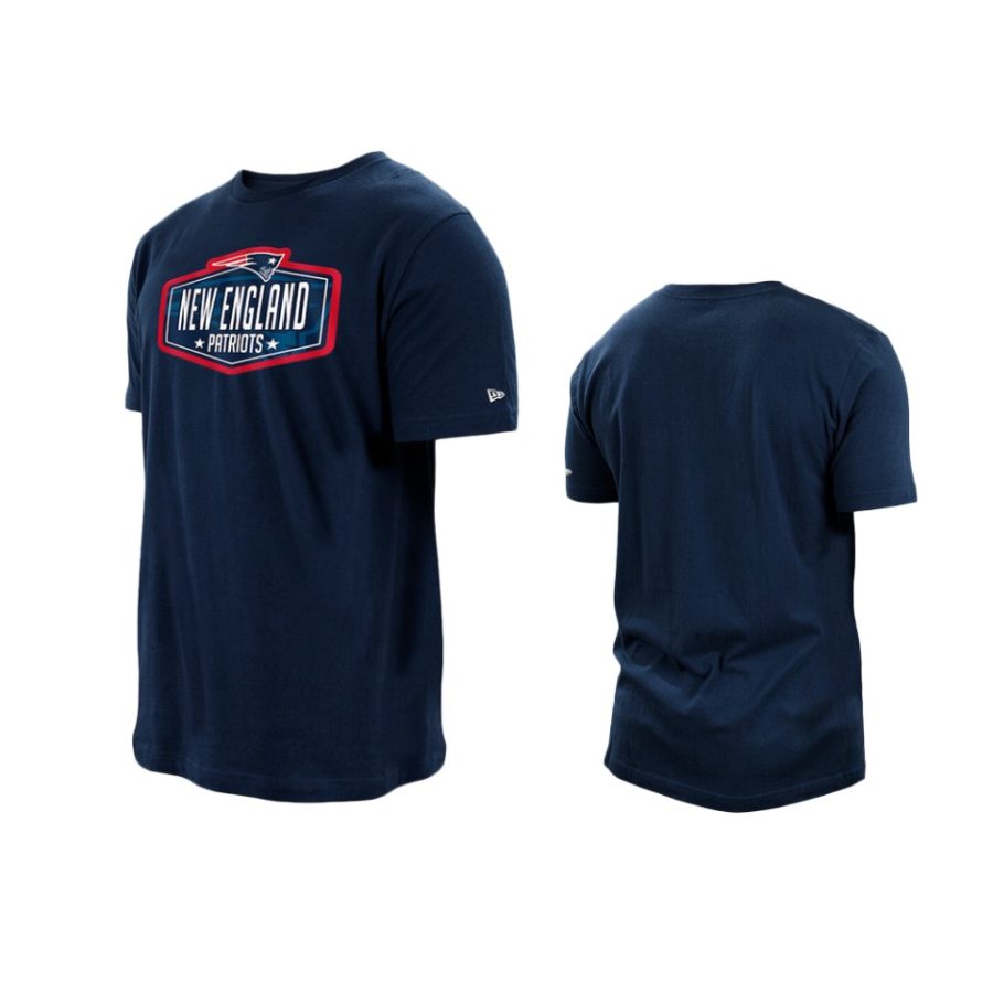 patriots navy 2021 nfl draft hook t shirt