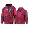 patriots navy red static pullover hoodie