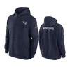 patriots navy sideline club fleece hoodie