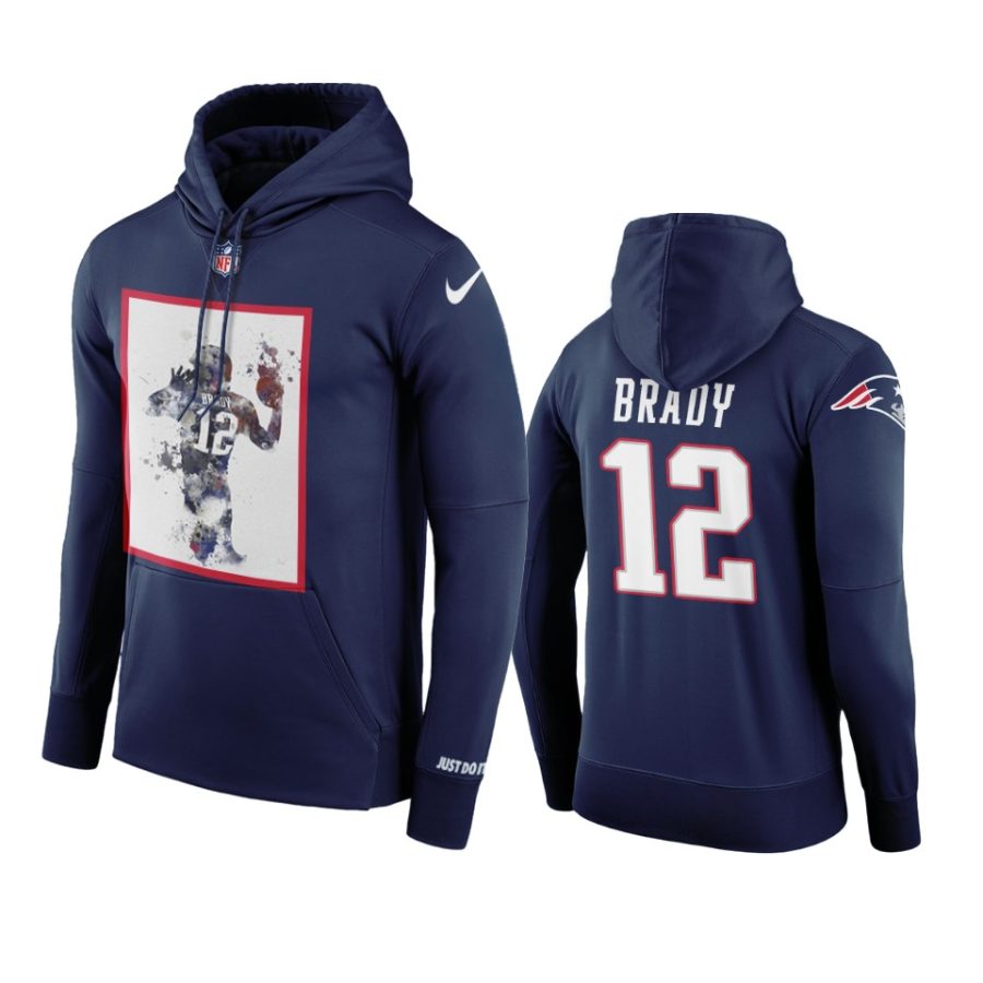 patriots tom brady navy designer hoodie