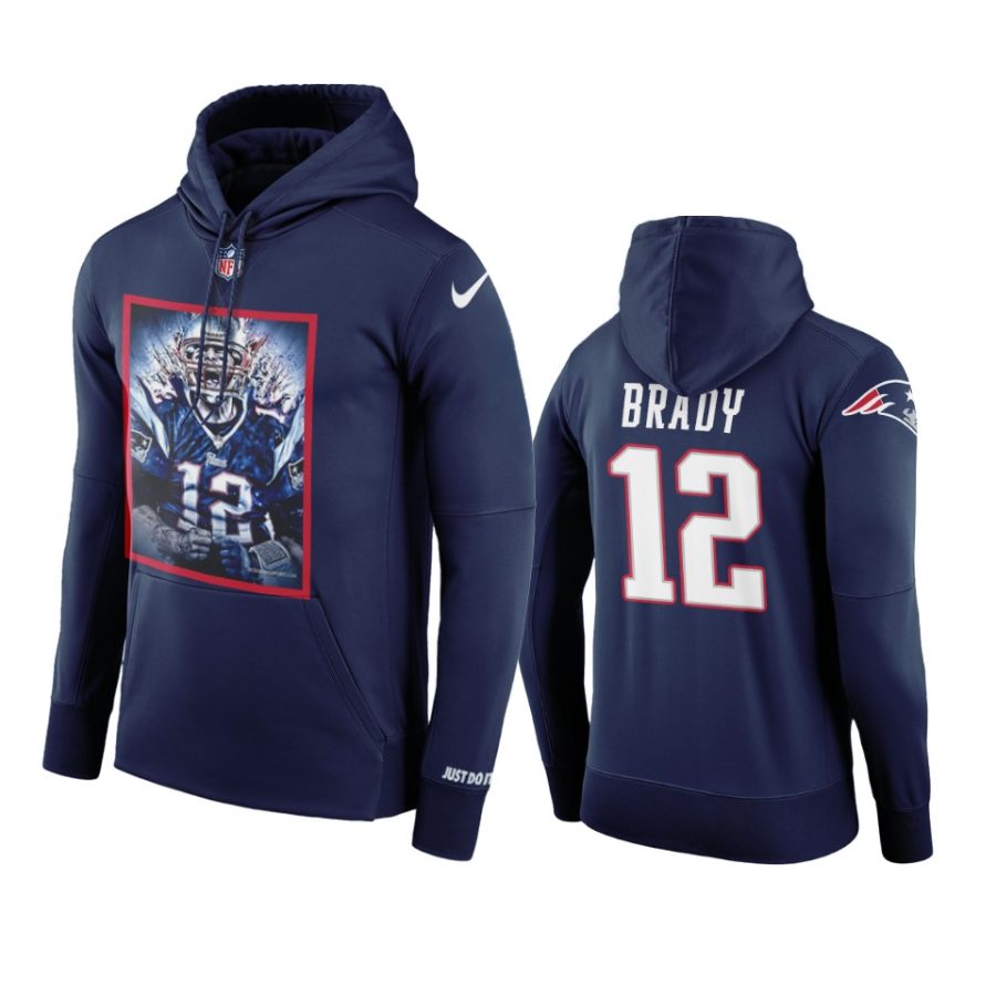 patriots tom brady navy energy hoodie