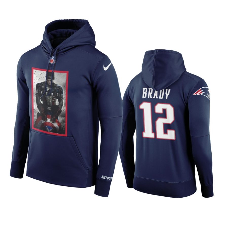 patriots tom brady navy marvel avengers hoodie