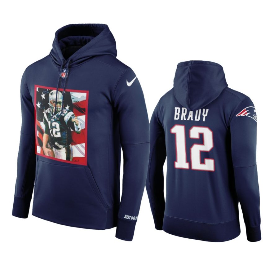 patriots tom brady navy patriotic hoodie