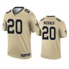 pete werner saints 2021 inverted legend gold jersey