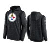 pittsburgh steelers charcoal 2021 nfl crucial catch therma pullover hoodie