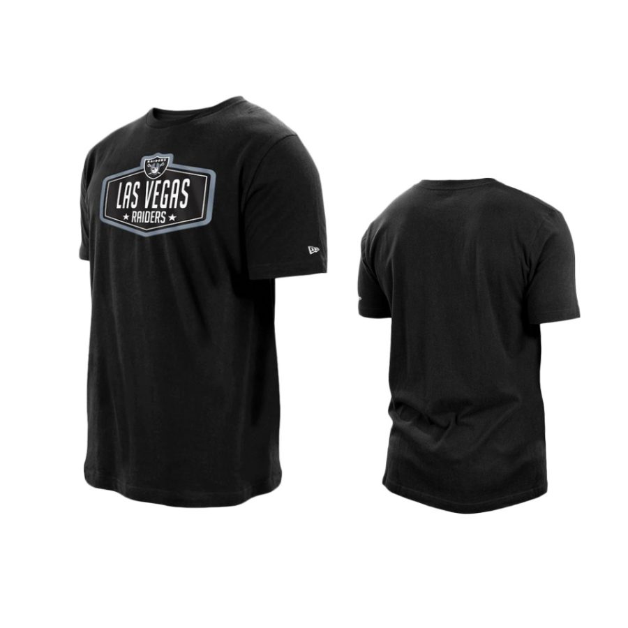 raiders black 2021 nfl draft hook t shirt