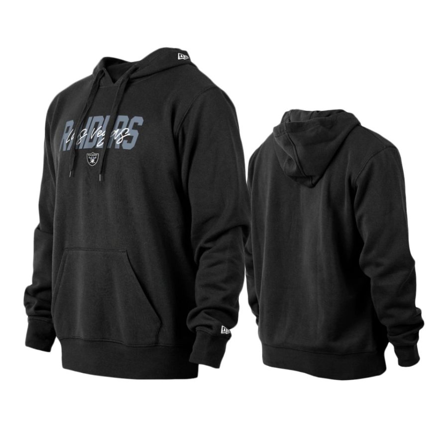 raiders black 2022 nfl draft pullover hoodie