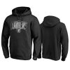 raiders black arch smoke hoodie