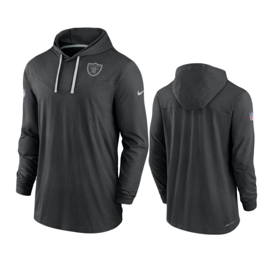 raiders black sideline pop hoodie