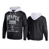 raiders black staple throwback vintage wash hoodie