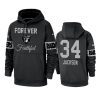 raiders bo jackson black team logo forever faithful hoodie