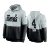 raiders derek carr silver black sideline impact lockup hoodie