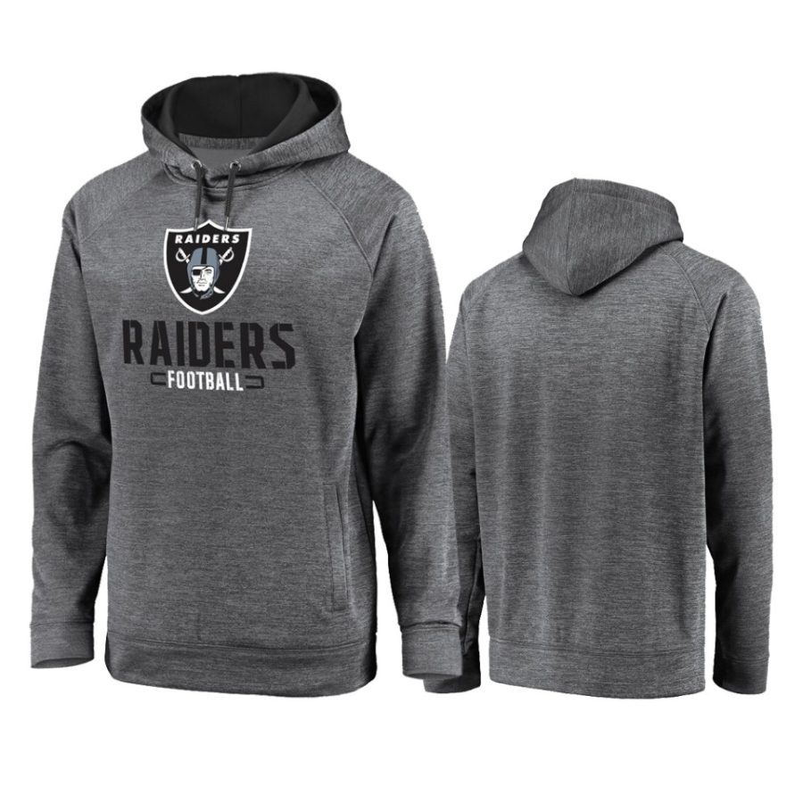 raiders gray battle charged raglan hoodie