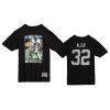 raiders marcus allen black throwback player photo t shirt