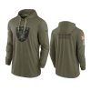 raiders olive 2022 salute to service tonal pullover hoodie