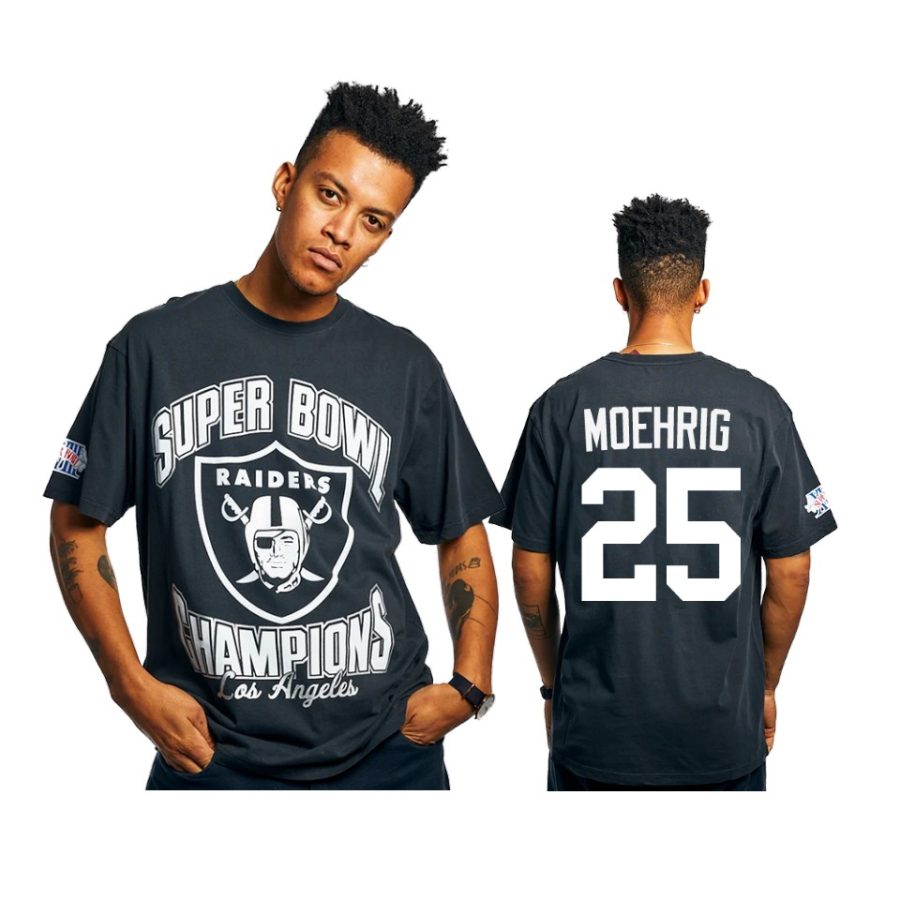 raiders trevon moehrig black super bowl champions vintage t shirt