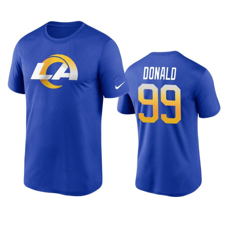 rams aaron donald royal legend performance logo t shirt