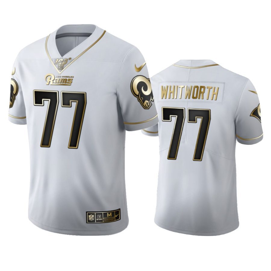 rams andrew whitworth white golden edition 100th season jersey