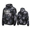 rams black camo pullover hoodie