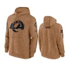 rams brown 2023 salute to service club hoodie